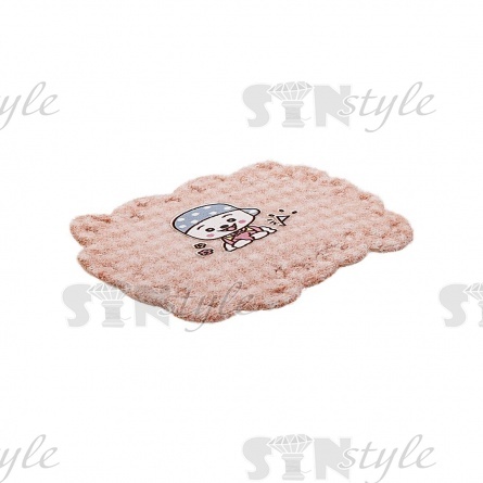 Аппликация 3D "Пластинка", цвет грязно-розовый, размер 47х37 мм фото 2