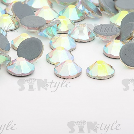 Стразы термоклеевые стеклянные Crystal SS30, цвет радужный (голография), 288 шт/уп фото 3