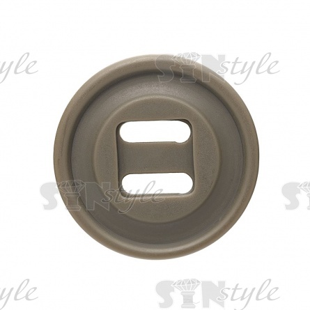 Пуговица пластиковая на два прокола, хаки, 40L фото 2