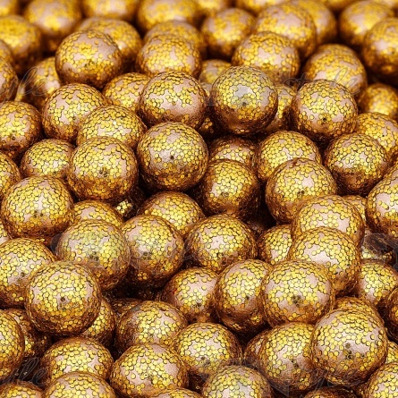 Бусины под жемчуг прибивные с золотым напылением, размер 5 мм, цвет грязно-розовый, вес 500 г  фото 3