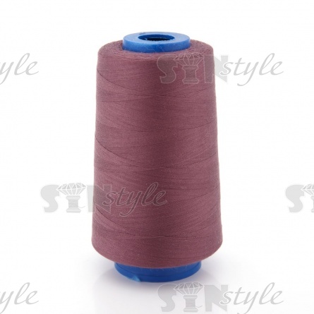 Нитки полиэстер 40/2, цвет №2244 (розово-коричневый), 5000Y фото 2