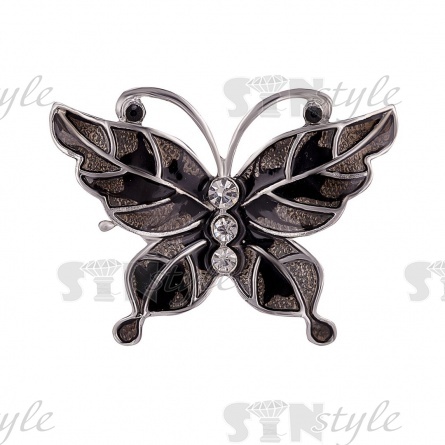 Брошь "Бабочка", размер 45х33 мм, застежка булавка фото 1