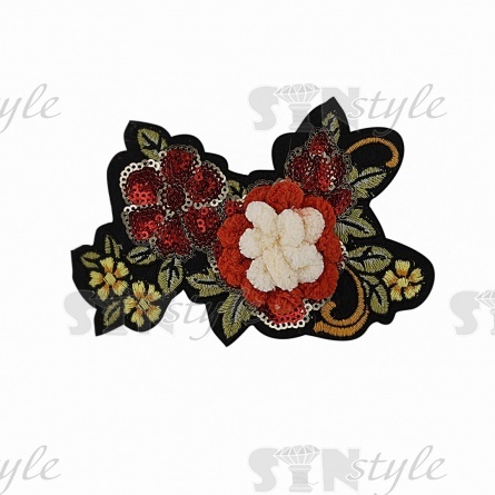 Аппликация пришивная, размер 130х85 мм фото 5