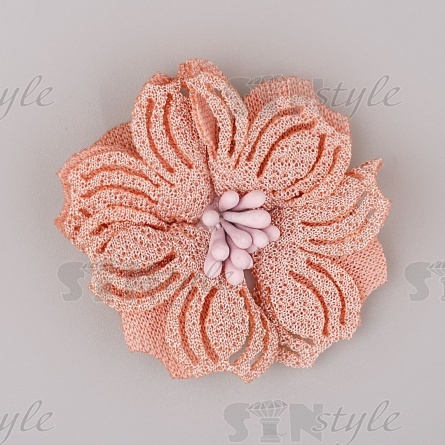 Цветочки декоративные, цвет розовый, диаметр 40 мм фото 1