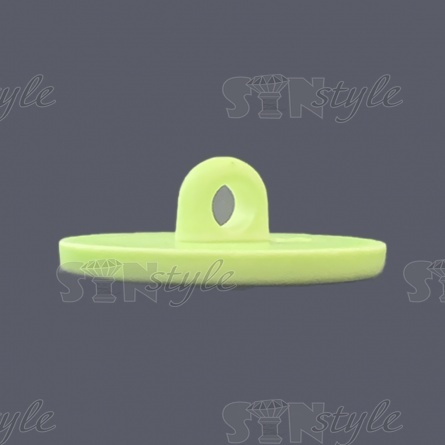 Пуговица пластиковая на ножке, размер 34L, цвет светло-зеленый фото 2