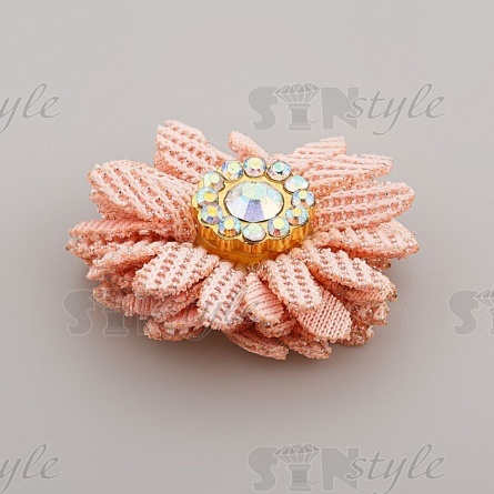 Цветочки декоративные, цвет розовый, размер 30 мм,  фото 2