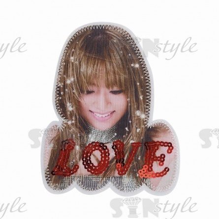 Аппликация текстильная пришивная, размер 128 мм х 160 мм фото 1