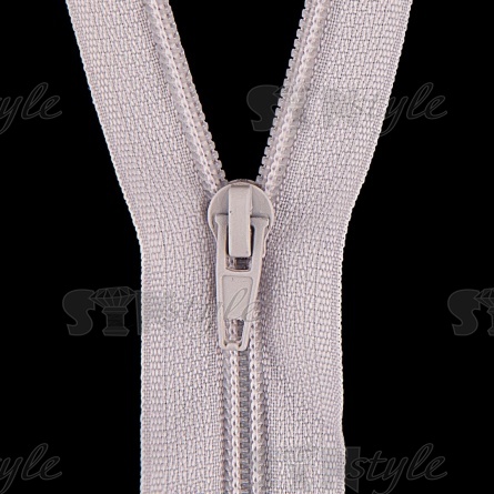 Молиня спираль, тип 5, разьемная, длина 65 см, цвет С337 (светло-серый), "простой" бегунок фото 2