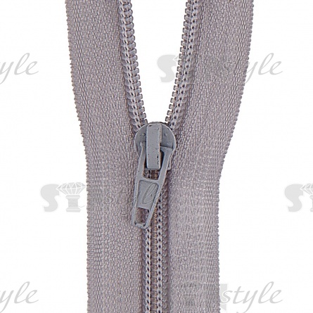 Молиня спираль, тип 5, разьемная, длина 65 см, цвет С154 (светло-бежево-серый), "простой" бегунок фото 2