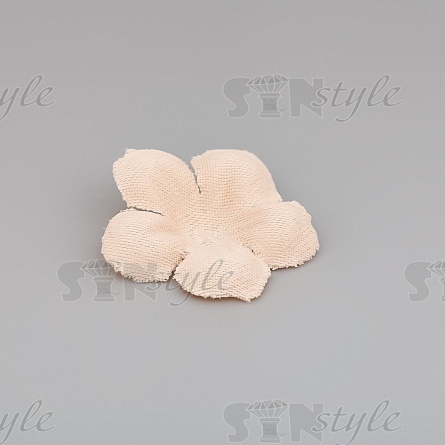 Цветочки декоративные, цвет бежевый, размер 23 мм и 32 мм,  фото 2