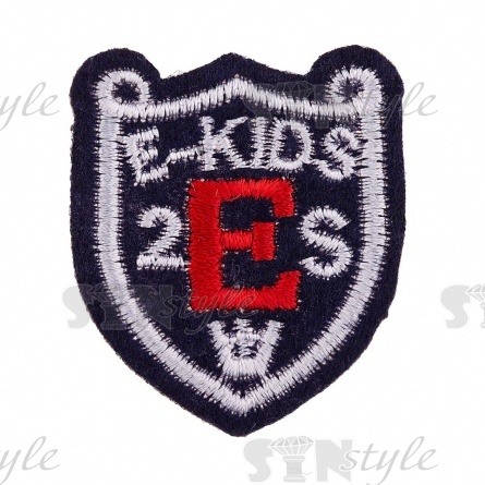 Термоаппликация "Шеврон", размер 35х40 мм, цвет темно-синий фото 1