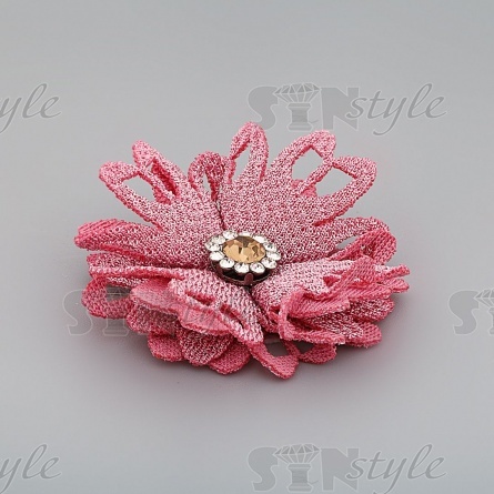 Цветочки декоративные, цвет грязно-розовый, размер 40 мм, фото 2