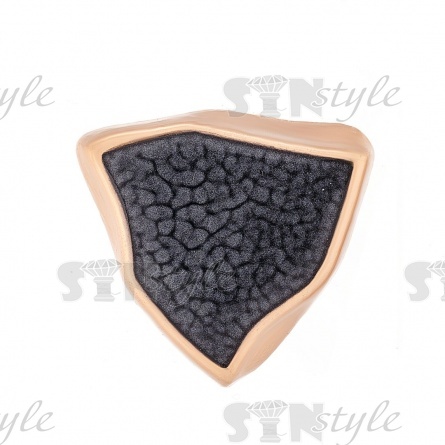 Пуговица металлическая на ножке, размер 40 L, цвет золото/черный фото 2