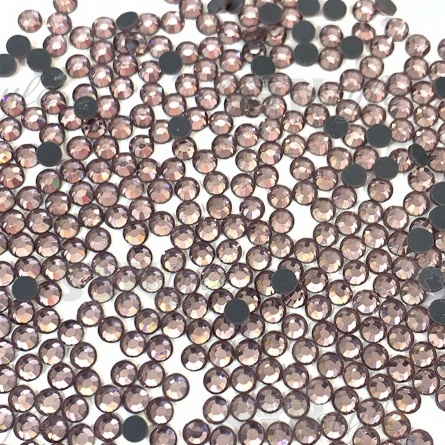 Стразы термоклеевые стеклянные SS16, форма круг, цвет грязно-розовый (933),1440 шт/уп фото 1
