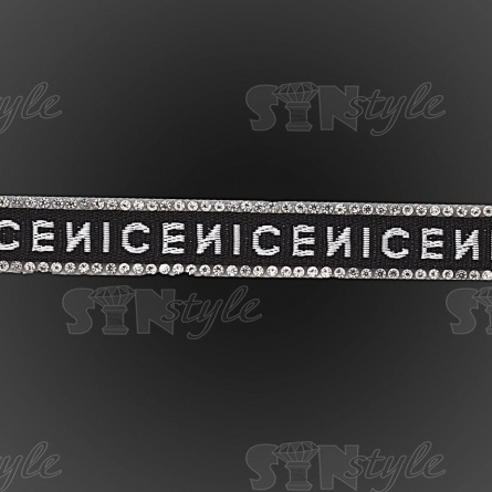 Лента декоративная со стразами на термоклеевой основе, ширина 15 мм, намотка 20 Y фото 2