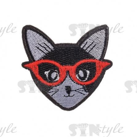 Термоаппликация "Кошка", размер 60х60 мм фото 1