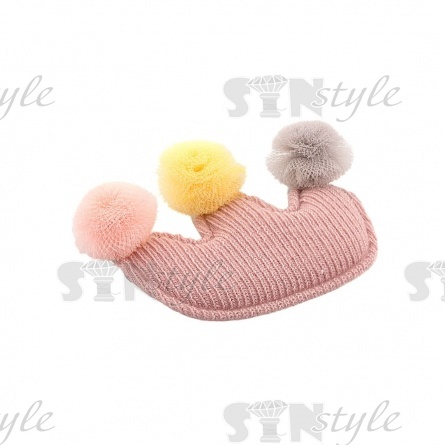 Аппликация 3D "Корона", цвет розовый, размер 45х35 мм фото 2