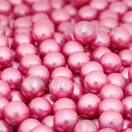 Бусины пластиковые под жемчуг, размер 5 мм, цвет сиреневый, вес 500 г  фото 3