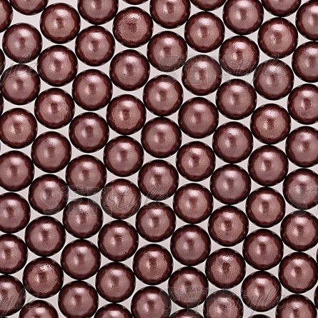 Бусины под жемчуг прибивные, размер 5 мм, цвет шоколад, вес 500 г  фото 2