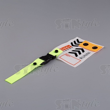 Аппликация пришивная ПВХ, полупрозрачная с надписью и декоративным элементом, размер 65x85 мм, цвет оранжевый с зеленым фото 3