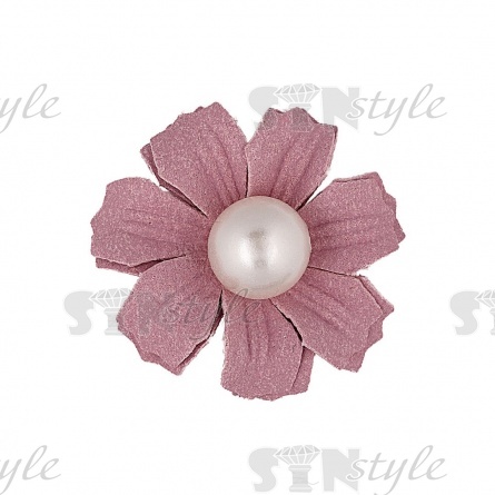 Цветочки декоративные, цвет пурпурный, размер 35 мм,  фото 1