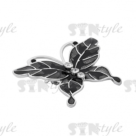 Брошь "Бабочка", размер 45х33 мм, застежка булавка фото 2