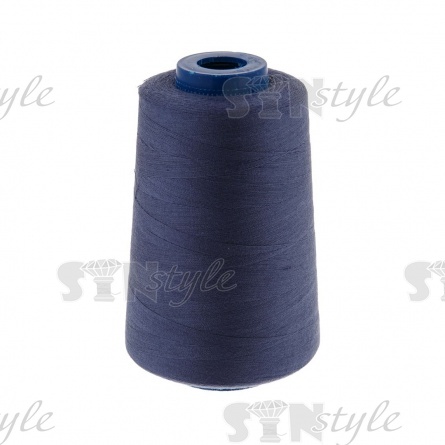 Нитки полиэстер 40/2, цвет №2037 (синий классический), 5000Y фото 2
