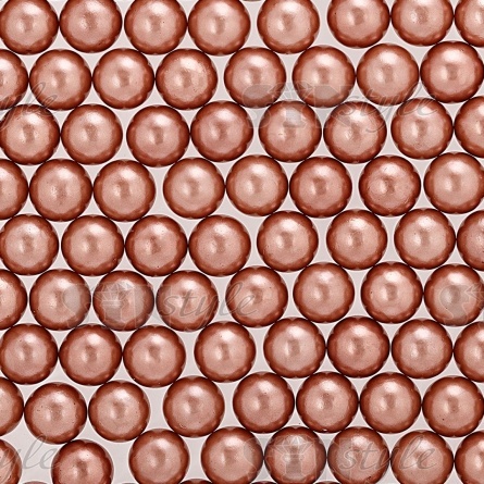 Бусины под жемчуг прибивные, размер 8 мм, цвет капучино, вес 500 г фото 2