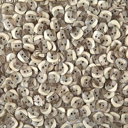 Пуговица пластиковая на два прокола, размер 20L, цвет №12 (серый) фото 3