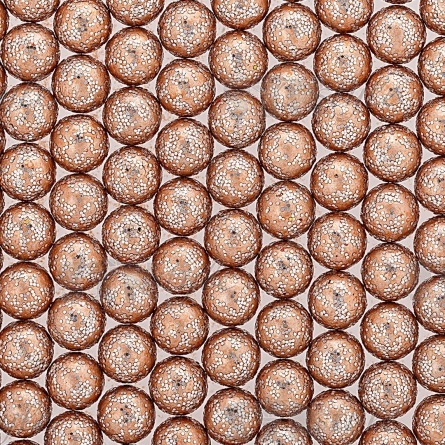 Бусины под жемчуг прибивные с серебряным напылением, размер 5 мм, цвет грязно-розовый, вес 500 г  фото 2