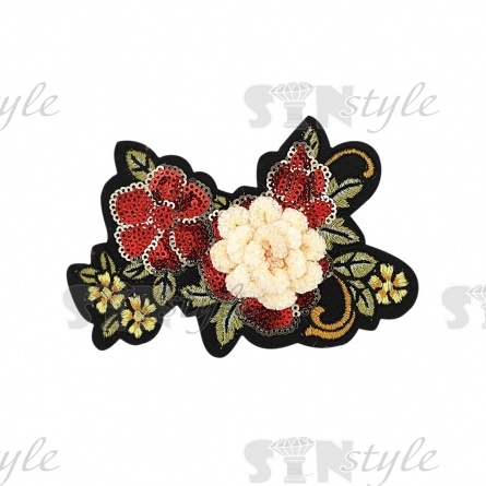 Аппликация пришивная, размер 130х85 мм фото 2