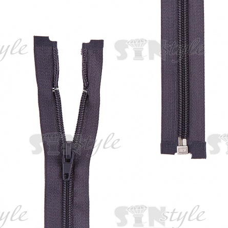 Молиня спираль, тип 5, разьемная, длина 80 см, цвет 312 (темно-серый), "простой" бегунок фото 1