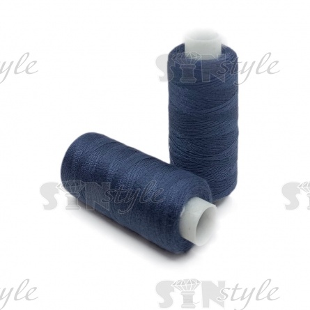 Нитки полиэстер 40/2, цвет №2060 (сине-серый), катушка 400Y фото 1