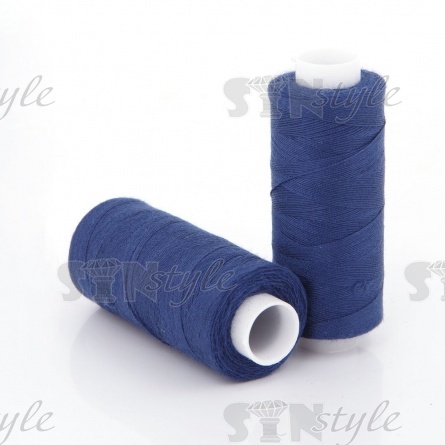 Нитки полиэстер 40/2, цвет №298 (ярко-синий), катушка 400Y фото 1