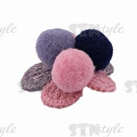 Аппликация 3D "Цветочек", цвет грязно-розовый, размер 35 мм фото 3