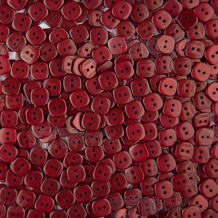 Пуговица пластиковая на два прокола, размер 20L, цвет №178 (бордовый) фото 3