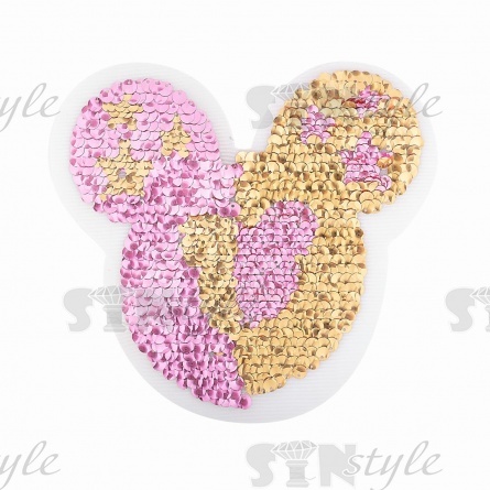 Аппликации пайетки, размер 205х190 мм фото 3