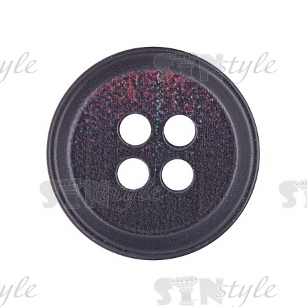 Пуговица пластиковая на четыре прокола, размер 24L, цвет бордовый фото 1